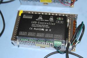 lot 61 image: Lot of 4 - LED Light  Lighting Controller AND S-240-12 Power Supplies