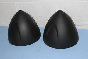 lot 62 image: PAIR of Crestron SAROS PD8T-B-T 8 2-Way Hanging Pendant Pro Audio Speaker  Loudspeakers