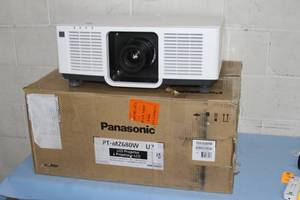 lot 3 image: Panasonic PT-MZ680W Solid Shine 6000-Lumens w Lazer Diode Light Source - 20,000 Hour Life - Projector  Projection System