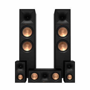 lot 2 image: Klipsch Reference Dolby Atmos Home Theater Cinema Experience Audio Surround Sound System 5.0.2