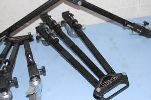 lot 82 image: Lot of 3 - Folding  Portable Lightweight Video Tripod Dolly  Dollies