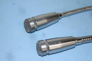lot 95 image: Lot of 2 - Astatic 119L 19 Cardioid Dynamic Pro Audio Gooseneck Microphones