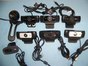 lot 110 image: Lot of Miscellaneous Logi Logitech USB Video Cameras