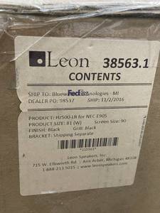 lot 100 image: New in Box - Leon 38563.1 Hz500 LR 81 Horizon Wide Pro Audio Sound Bar Soundbar Speaker