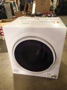 lot 16 image: Panda 3.5 cu.ft. 110-Volt Compact Portable Electric Laundry Dryer, White and Black  Customer Returns See Pictures
