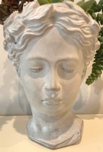 lot 41 image: Cement Greek Goddess Planter