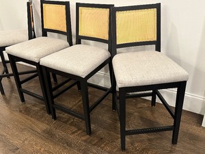 lot 55 image: Set of Four Practical, Simple Barstools