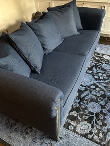 lot 5 image: Crate and Barrel Upholstered Sofa