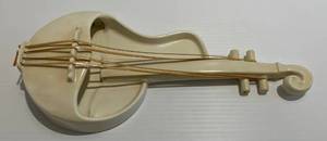 lot 6 image: Cream Colored Red Wing Pottery Violin Wall Pocket Planter