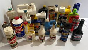 lot 20 image: Group Of Misc. Automotive Fluids Some Partial Full