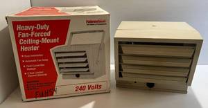 lot 22 image: Fahrenheat Heavy-Duty Fan-Forced Ceiling Mount Heater (Open Box Item Missing Hanger)