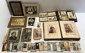 lot 24 image: Large Group Of Misc. Vintage Photos Some In Albums
