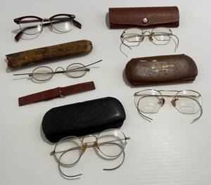 lot 26 image: Three 12KT GFD Glasses And More