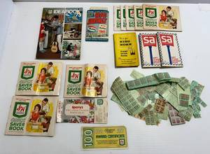 lot 57 image: Group Of S&H Saving Stamps, Stamp Books And More