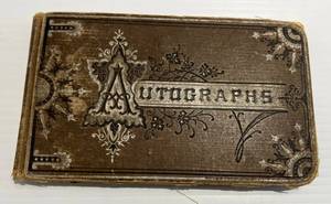 lot 66 image: Antique Autographs Book Some Dates Are 1885 And More