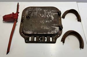 lot 67 image: F. O. K. Wood Burning Stove Door And More