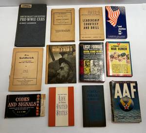 lot 73 image: Group Of Misc. Vintage War Related Books