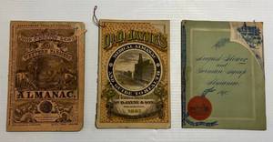 lot 120 image: 1880s-90s Misc. Almanacs And More