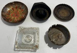 lot 152 image: Group Of Misc. Vintage Ashtrays