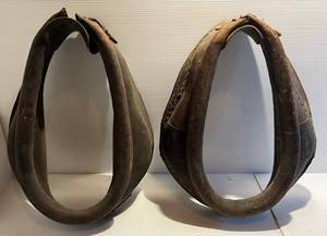 lot 200 image: Two Vintage Horse Collars