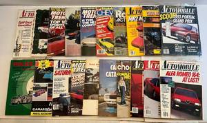lot 214 image: Group Of 1970s-80s Misc. Automotive Magazines Including Camaro Catalog And more