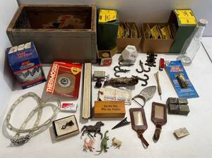 lot 222 image: Group Of misc. Vintage Items Including Auto Parts And More