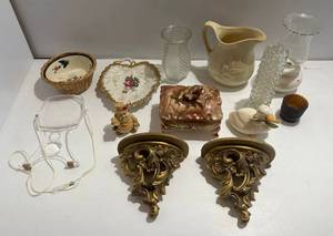 lot 240 image: Group Of Misc. Vintage Deco Items And More