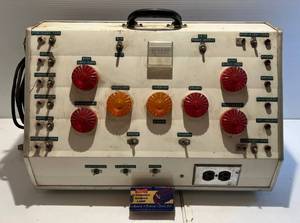 lot 314 image: Vintage Trailer Light Salesman Display And Vintage Light NIB