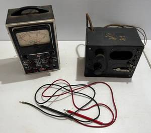 lot 272 image: Two Vintage Electronic Items Including Superior Instruments Co. OHMS Meter And More