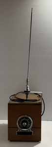 lot 273 image: 1955 Original Ford OEM AM Push Button Radio Fairline 5MT 8 14 Amp With Antenna And More