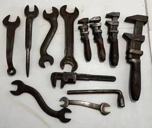 lot 276 image: Group Of Misc. Antique Wrenches And More