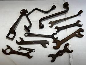 lot 279 image: Group Of Misc. Antique Wrenches And More