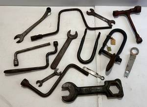 lot 280 image: Group Of Misc. Antique Wrenches And More