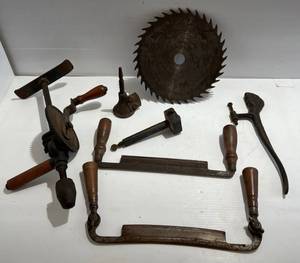lot 300 image: Group Of Misc. Antique Tools