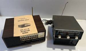 lot 23 image: Two Vintage Electronics 1 Regency Monitoradio Reciver 1 Lafayette PB-150 FM Radio & More