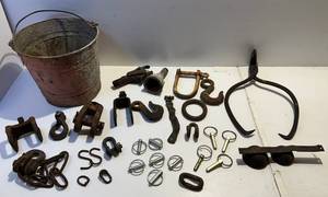 lot 49 image: Group Of Primitive Hardware