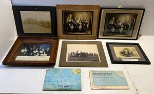 lot 55 image: Vintage Framed Items & More