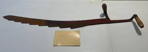 lot 75 image: Antique Ice Saw With Provenance