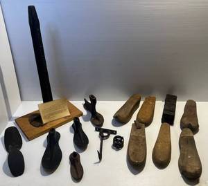lot 81 image: Antique Cobbler Tools