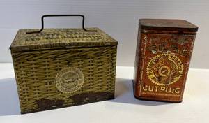 lot 112 image: Vintage Seal Tobacco Tins