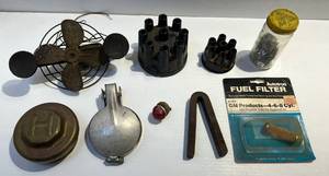 lot 118 image: Vintage Automotive Parts Including Ford Model T Flywheel Magnetic V Part And More