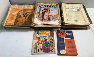 lot 157 image: Large group Of Vintage Sheet Music