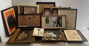 lot 160 image: Group Of Misc. Size Frames Some Vintage Ornate