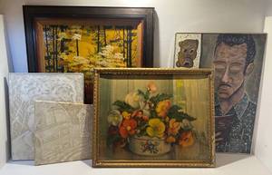 lot 167 image: Group Of Misc. Original Paintings Including Flick