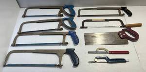 lot 200 image: Vintage Misc. Saws Including Hack Saws And More