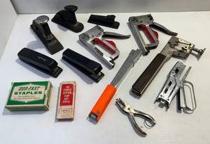 lot 201 image: Misc. Staplers And Staples