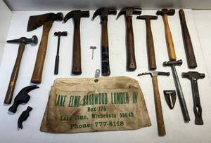 lot 207 image: Misc. Hammers Including Hammer Hatchet
