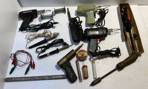 lot 211 image: Vintage Misc. Solder Guns, Solder & More