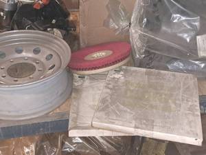 Clark Misc. Parts - 16x6 Truck Rim and Parts. Oil Seal, Left Cowl Cover