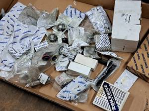 Lot of (1 Box) Total Source Assorted Bearing Parts - Arm Assembly Pivot, SS Bottom Hooks, Seat Switch, Fork Latch Kit
